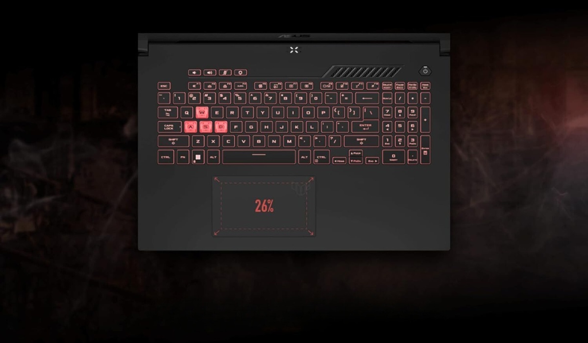 ASUS TUF Gaming A17 Keyboard and Touchpad