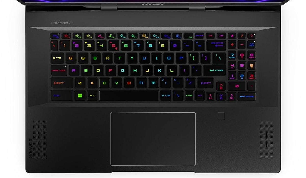 MSI Stealth 17 Studio Keyboard and Touchpad