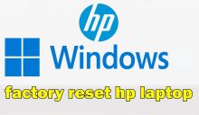 how do i factory reset an hp laptop